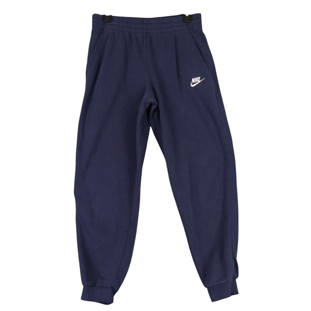 Nike Club Fleece Jogger Sweatpants Boys XL Navy Blue Embroidered Swoosh Youth